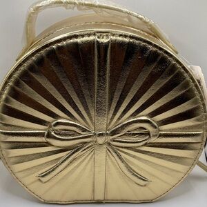 Bath & Body Works Gold Cosmetic Bag